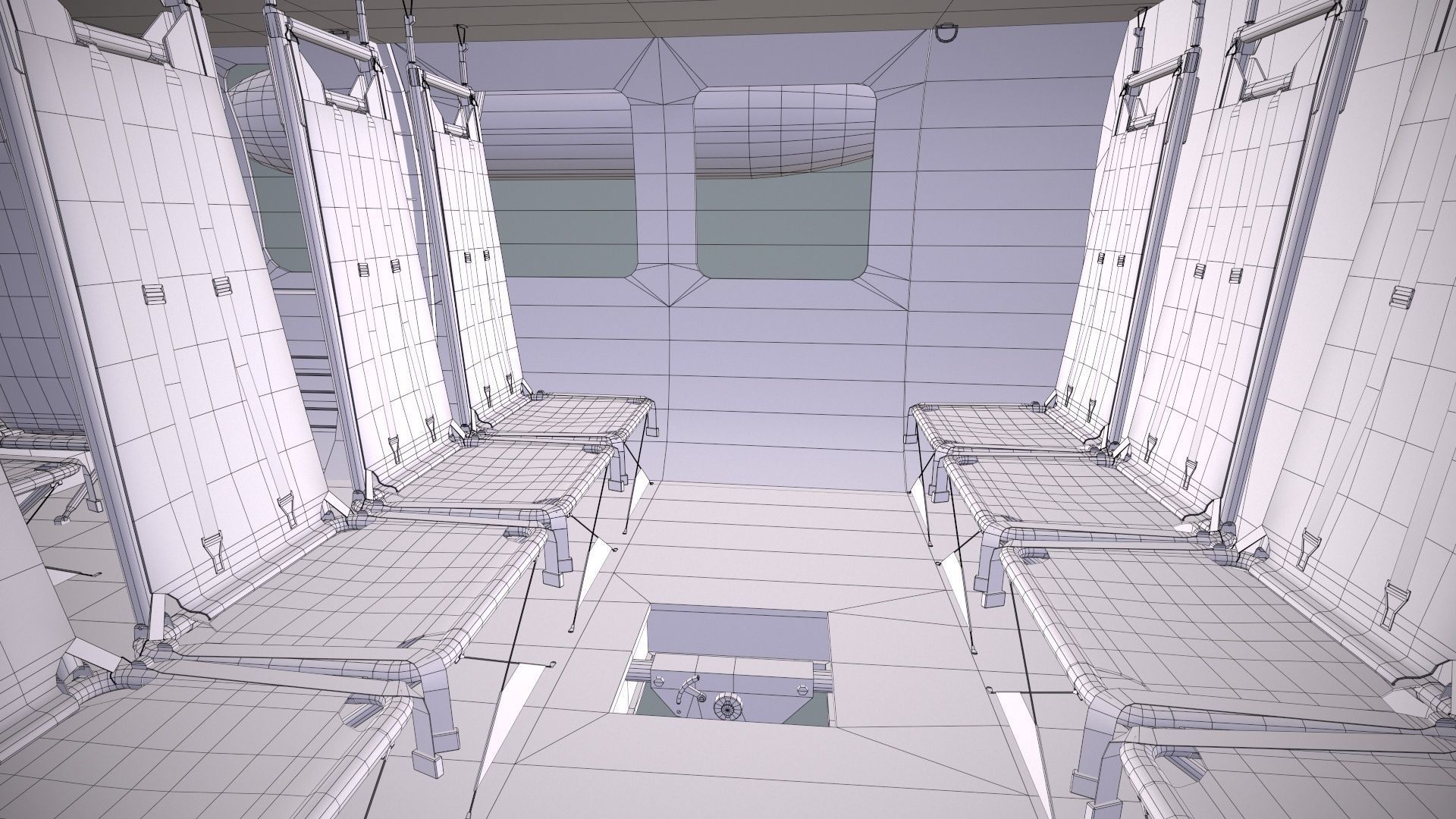  UH-60JA Black Hawk Japan Static Low-poly 3D model_29