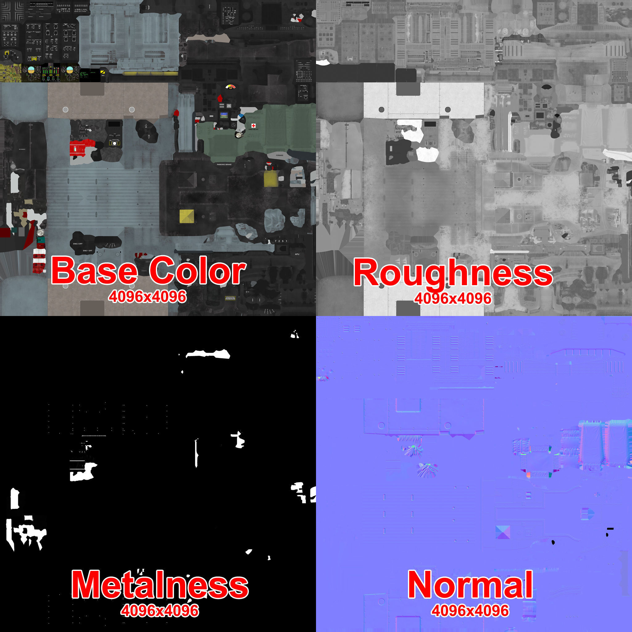  UH-60JA Black Hawk Japan Static Low-poly 3D model_36