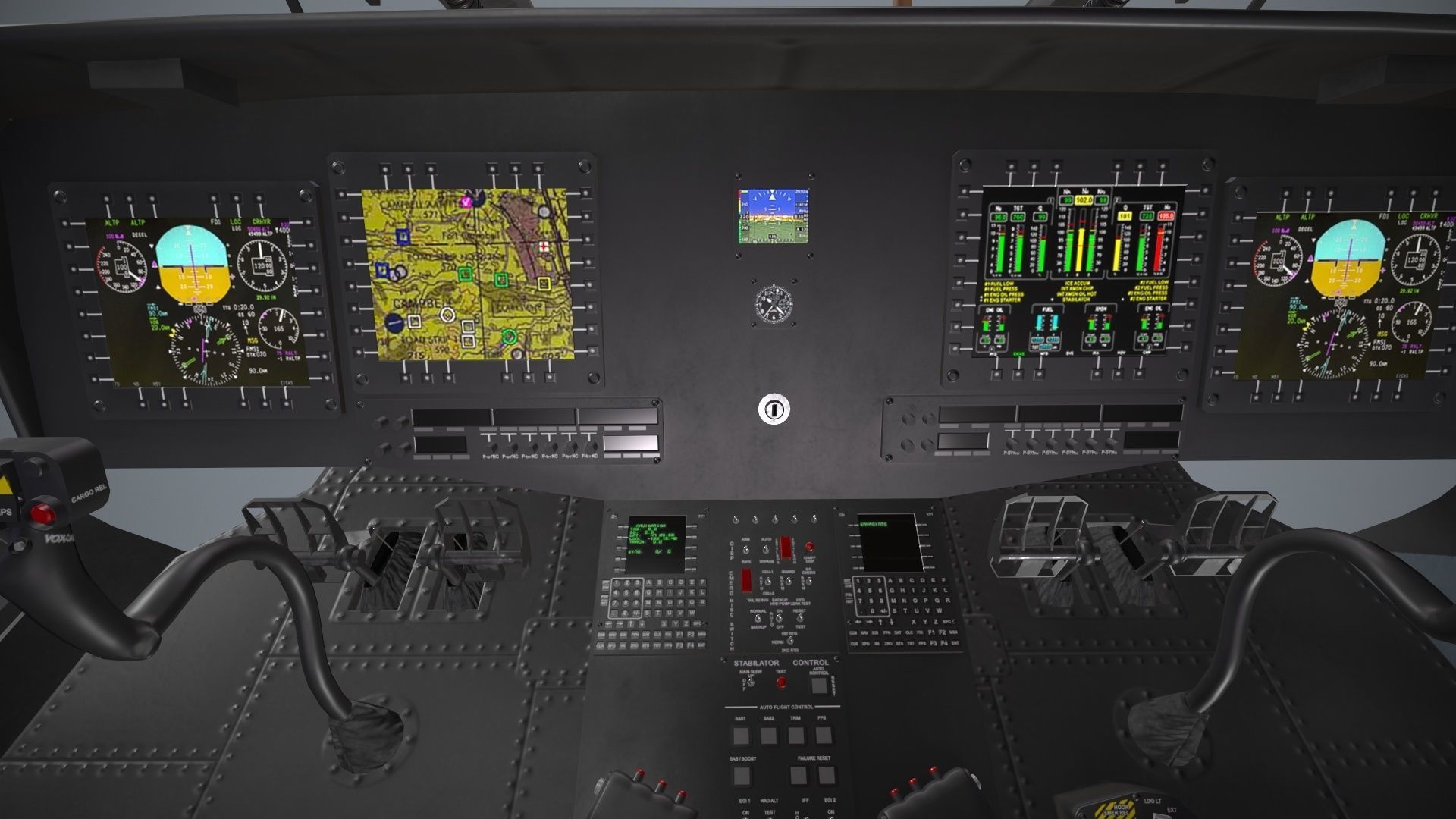  UH-60JA Black Hawk Japan Static Low-poly 3D model_17