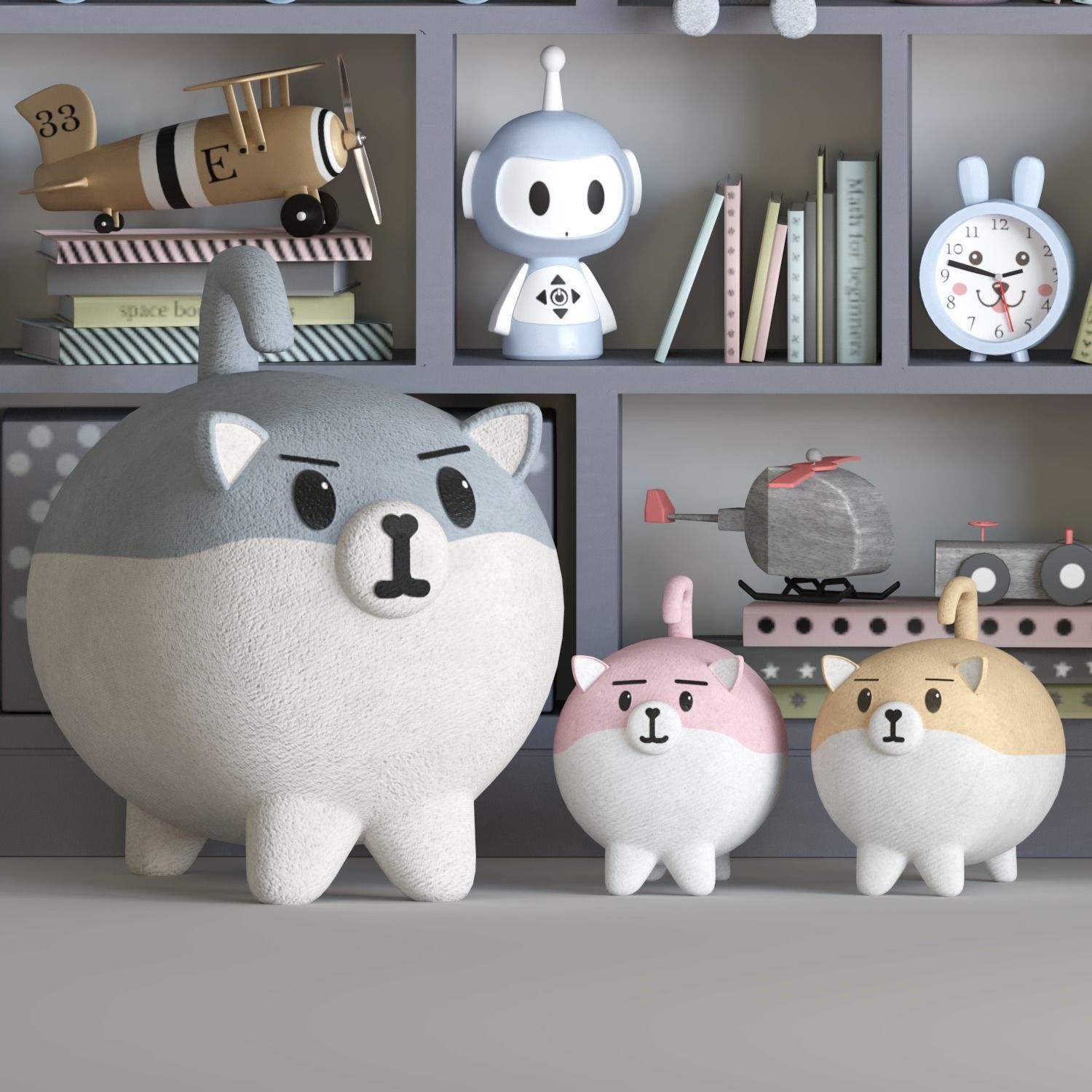 Decor set for kids 02 3D model_3