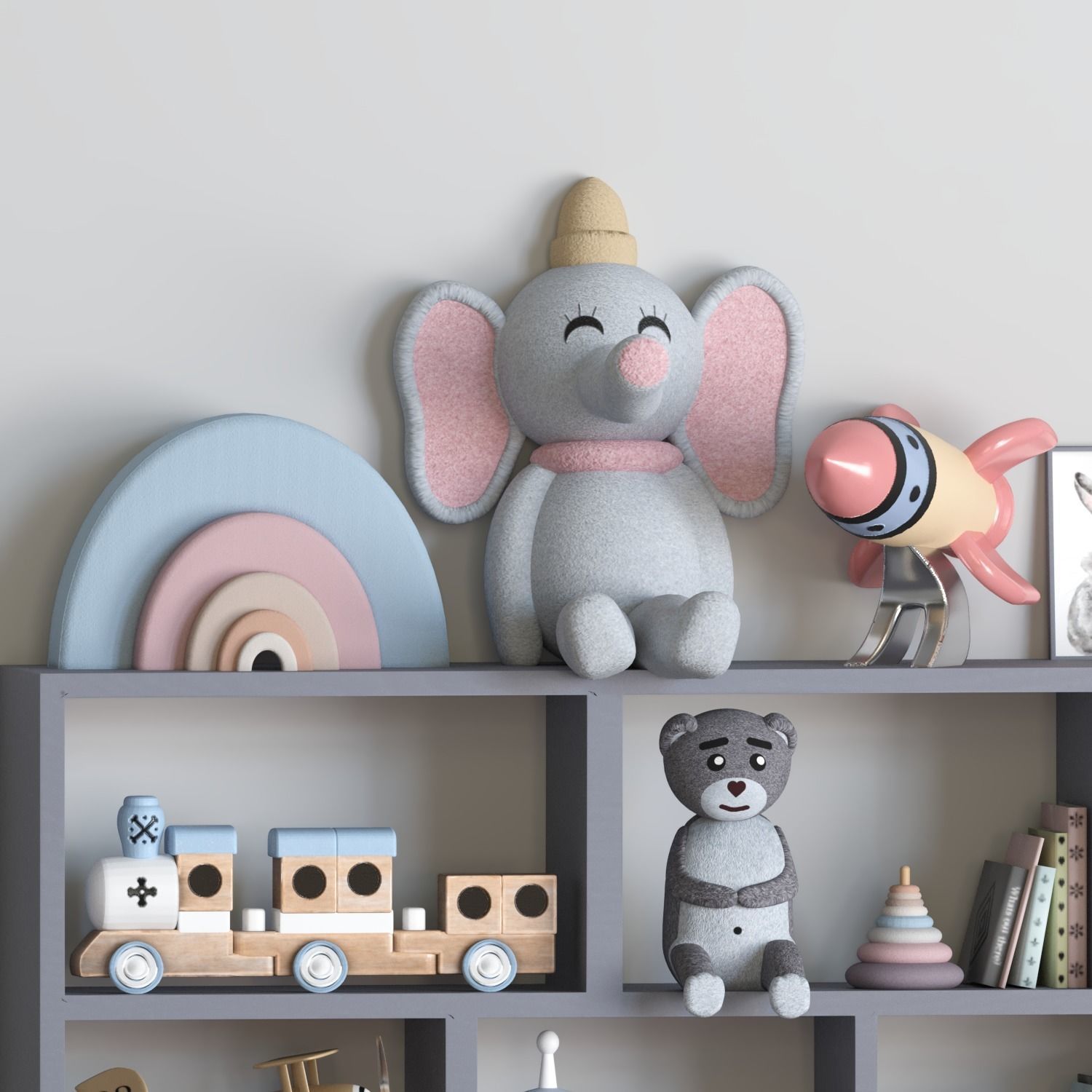 Decor set for kids 02 3D model_4