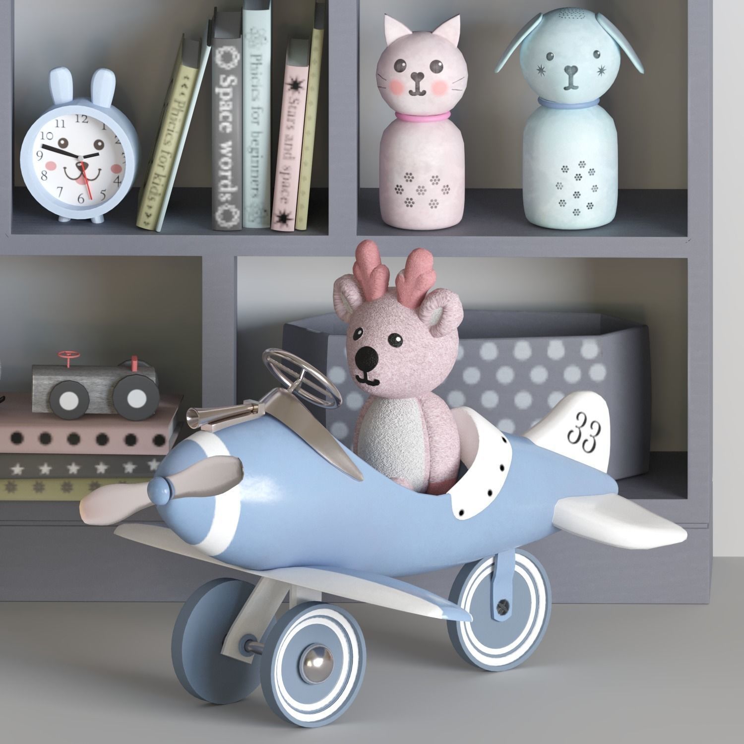 Decor set for kids 02 3D model_2