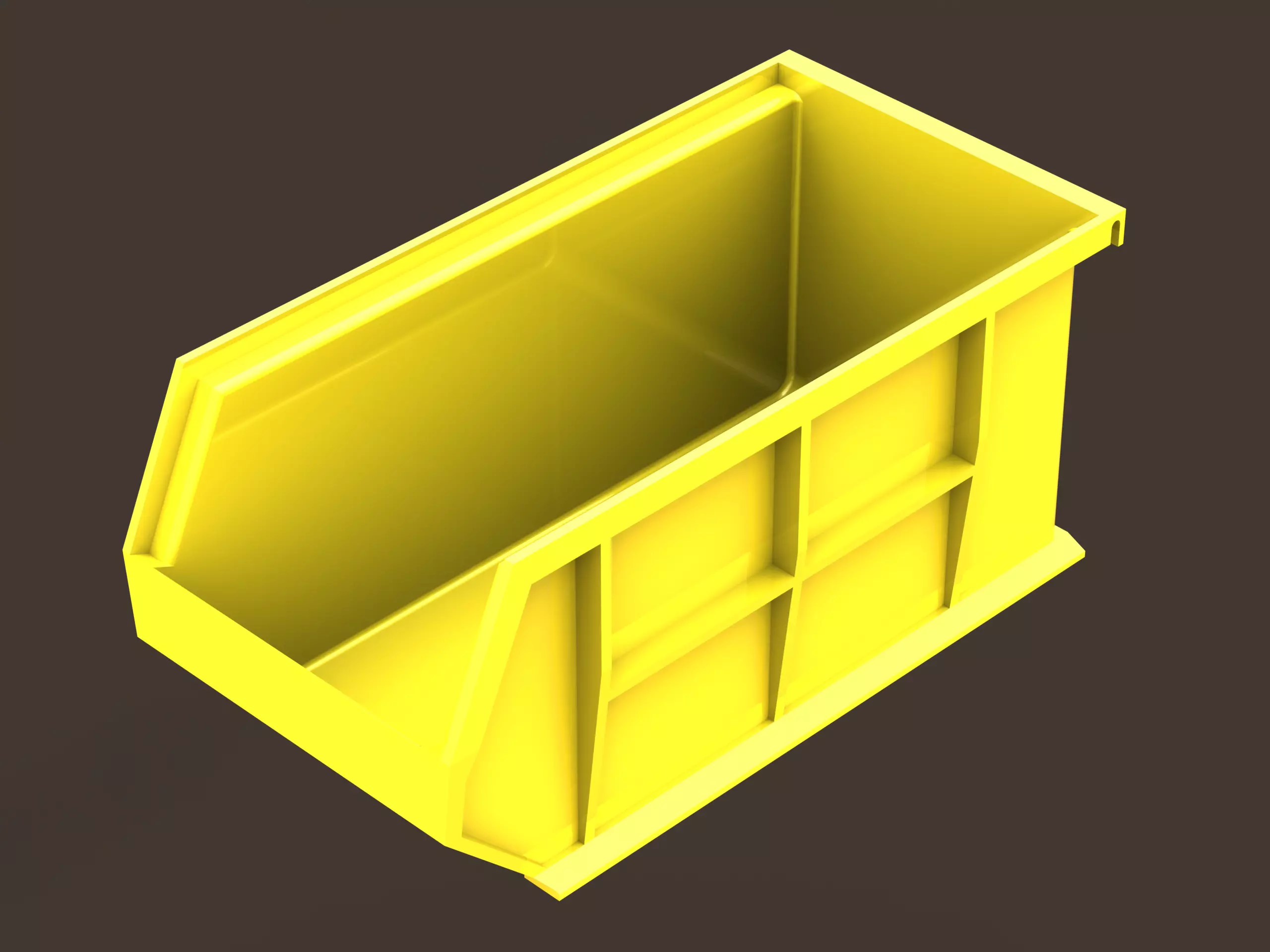Plastic Hanging Storage Bin 3D print model