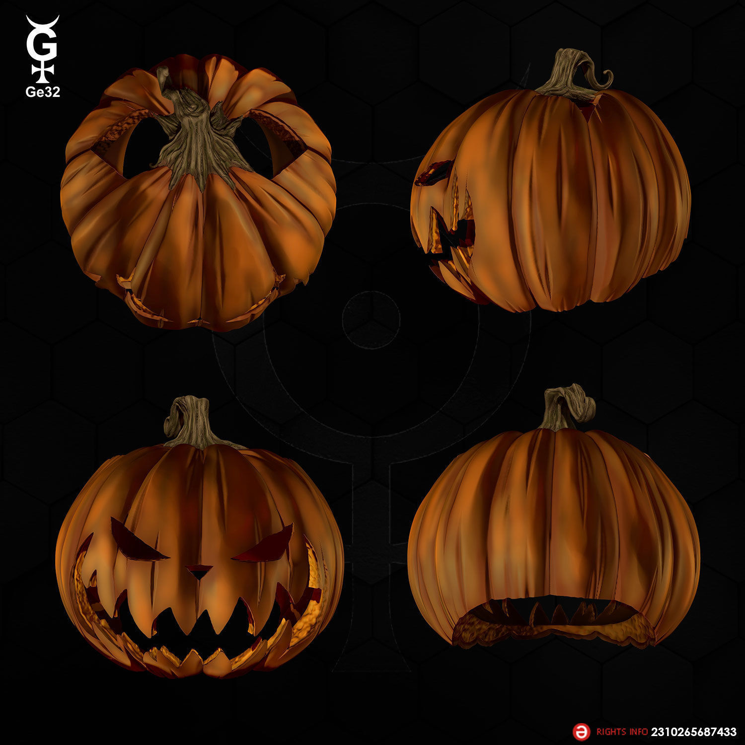 JACK PUMPKIN KING CAT - Helmet 3D print model_2