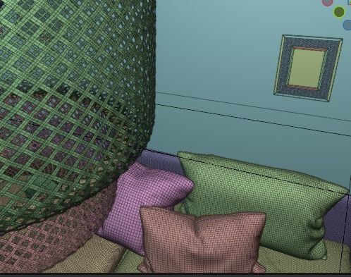 Ikea collection for living room 3D model_8