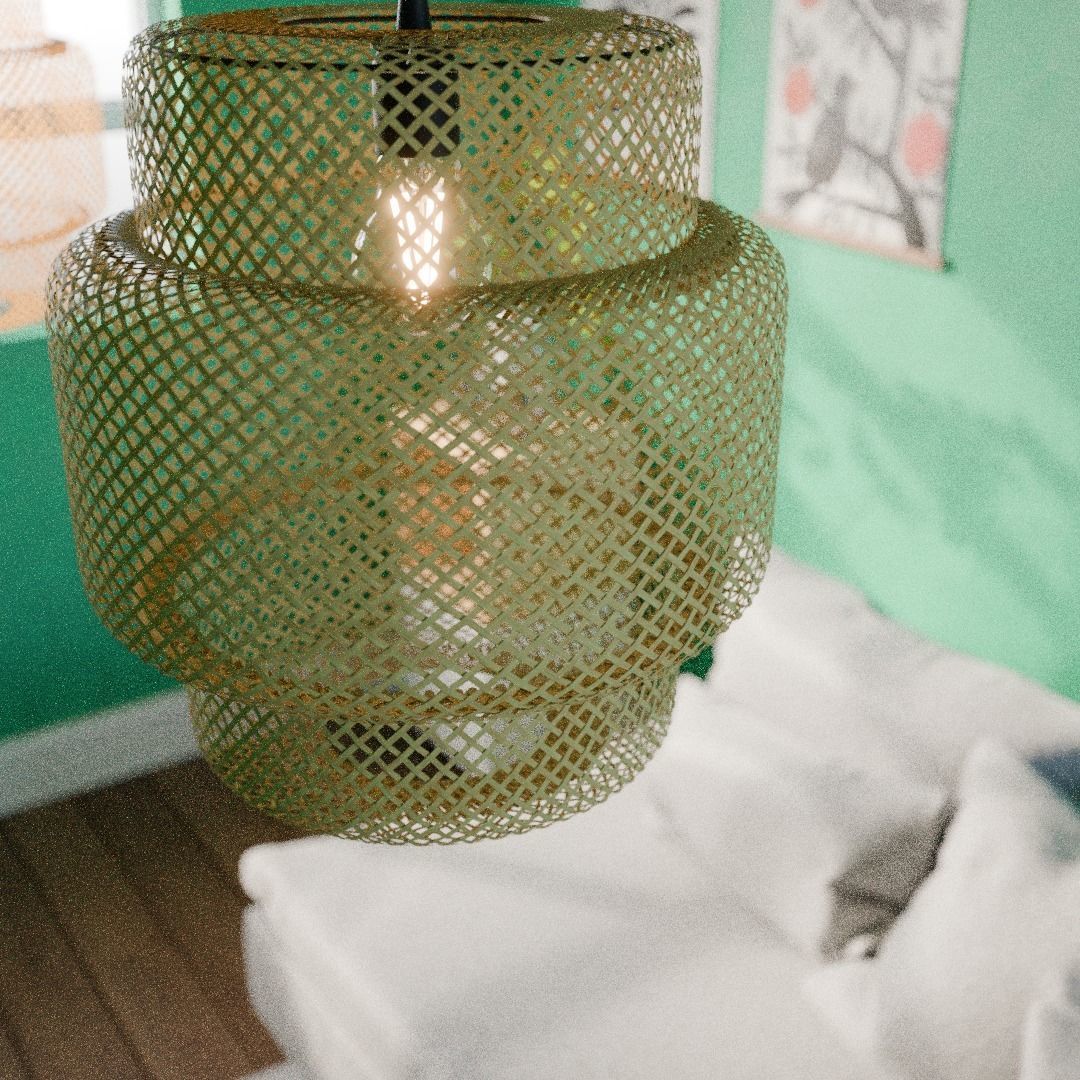 Ikea collection for living room 3D model_4