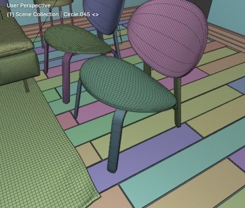 Ikea collection for living room 3D model_13