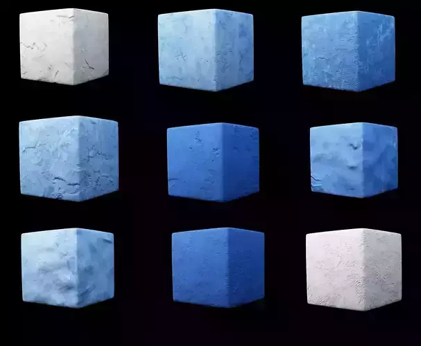 Mediterranean Realistic 4K blue stucco  Plaster Wall Texture