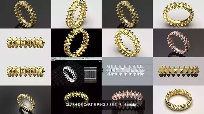 CLASH DE CARTIE RING SIZE 5 - 8