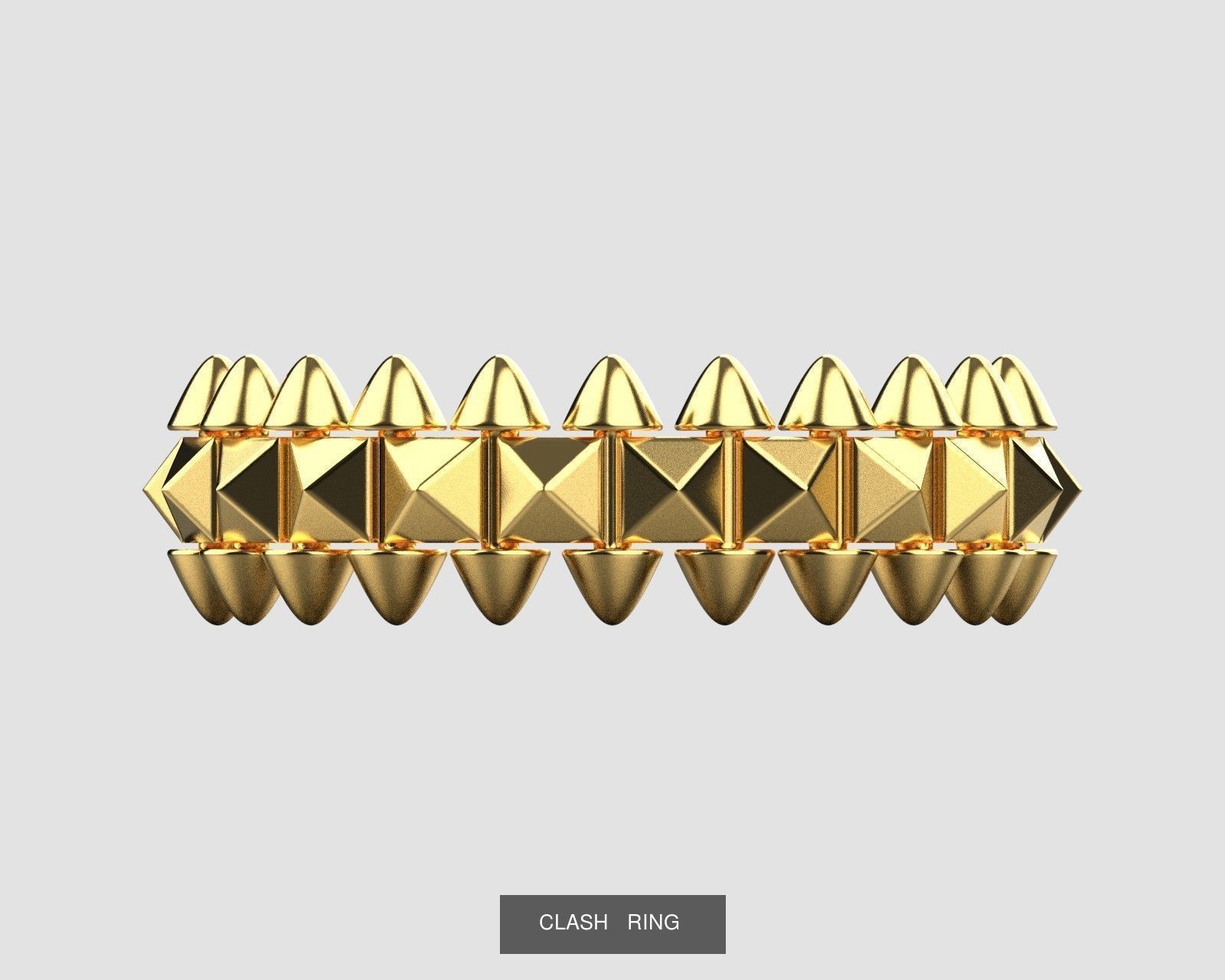 CLASH DE CARTIE RING SIZE 5 - 8 3D Model Collection_7