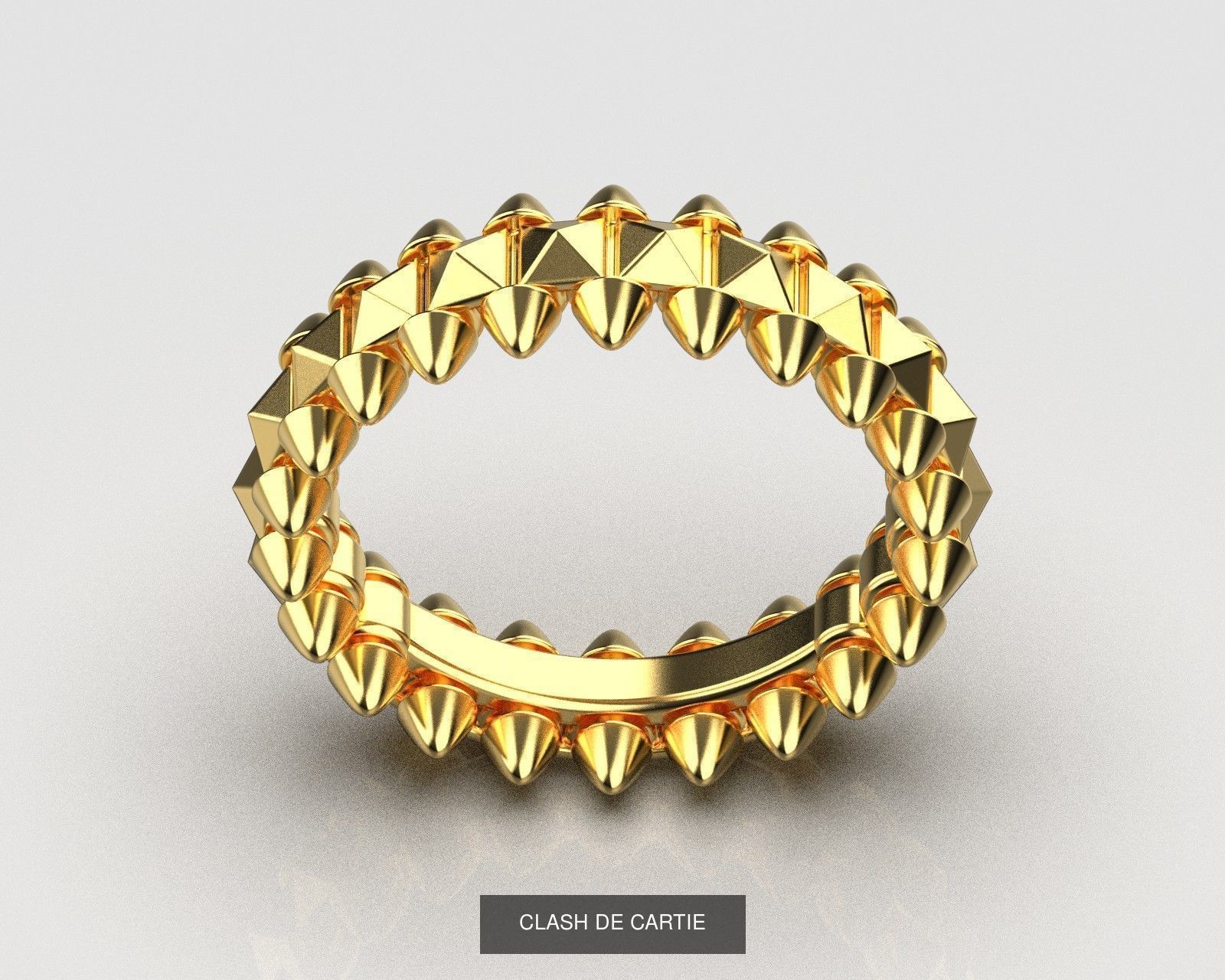 CLASH DE CARTIE RING SIZE 5 - 8 3D Model Collection_6