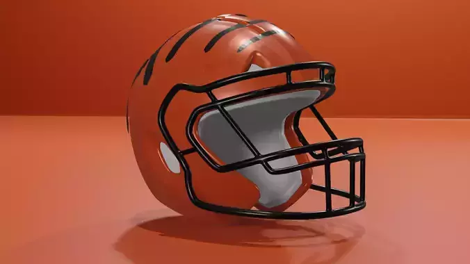 Cincinnati Bengals Football Helmet 3D model