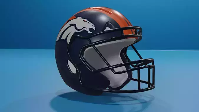 Denver Broncos Football Helmet