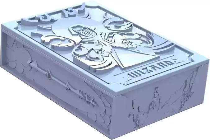 WIZARD DICE BOX RPG D20 SYSTEM 3D model