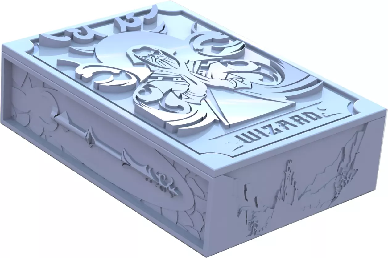 WIZARD DICE BOX RPG D20 SYSTEM 3D model_0