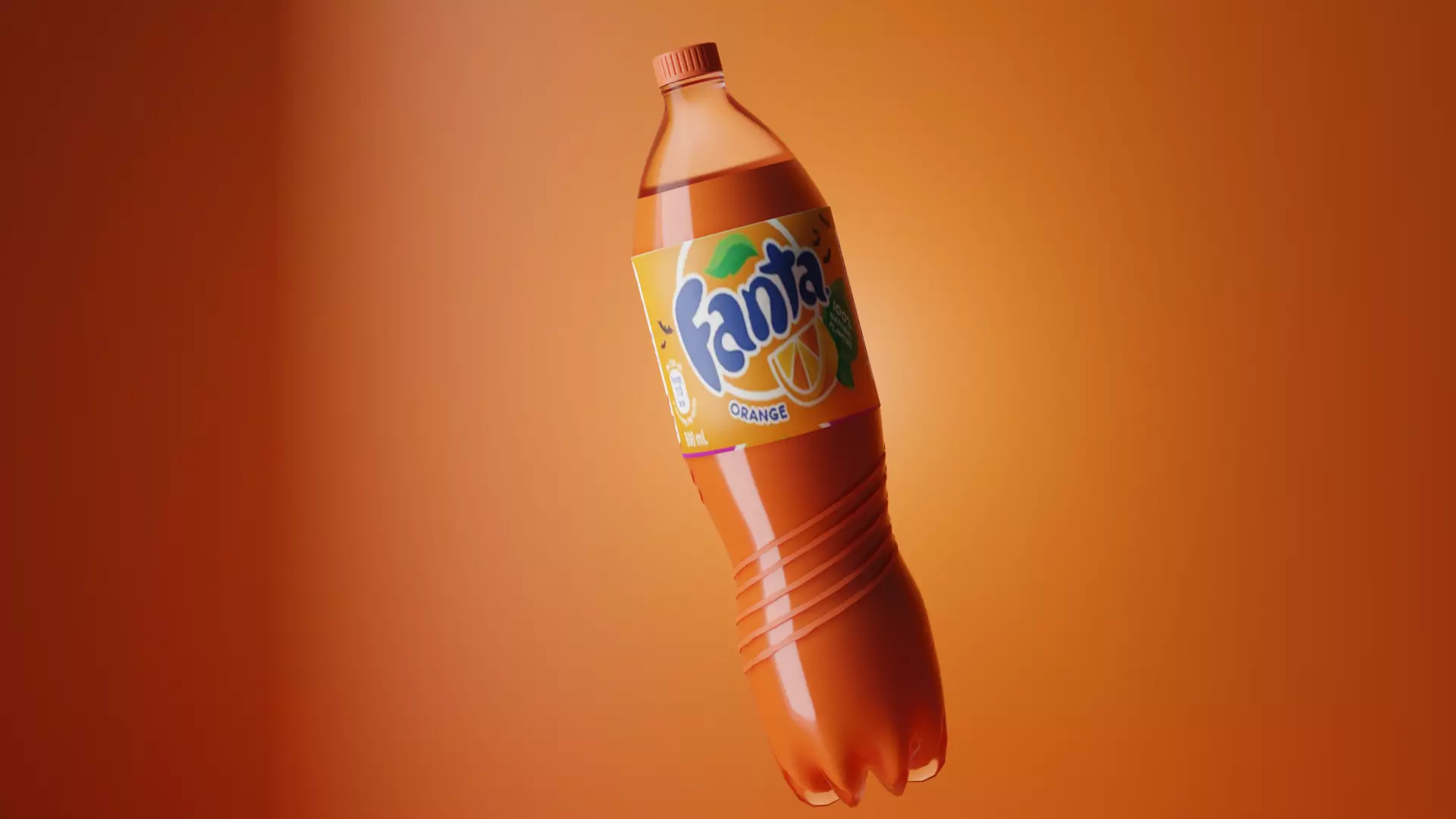 Fanta bottle 3D model_0