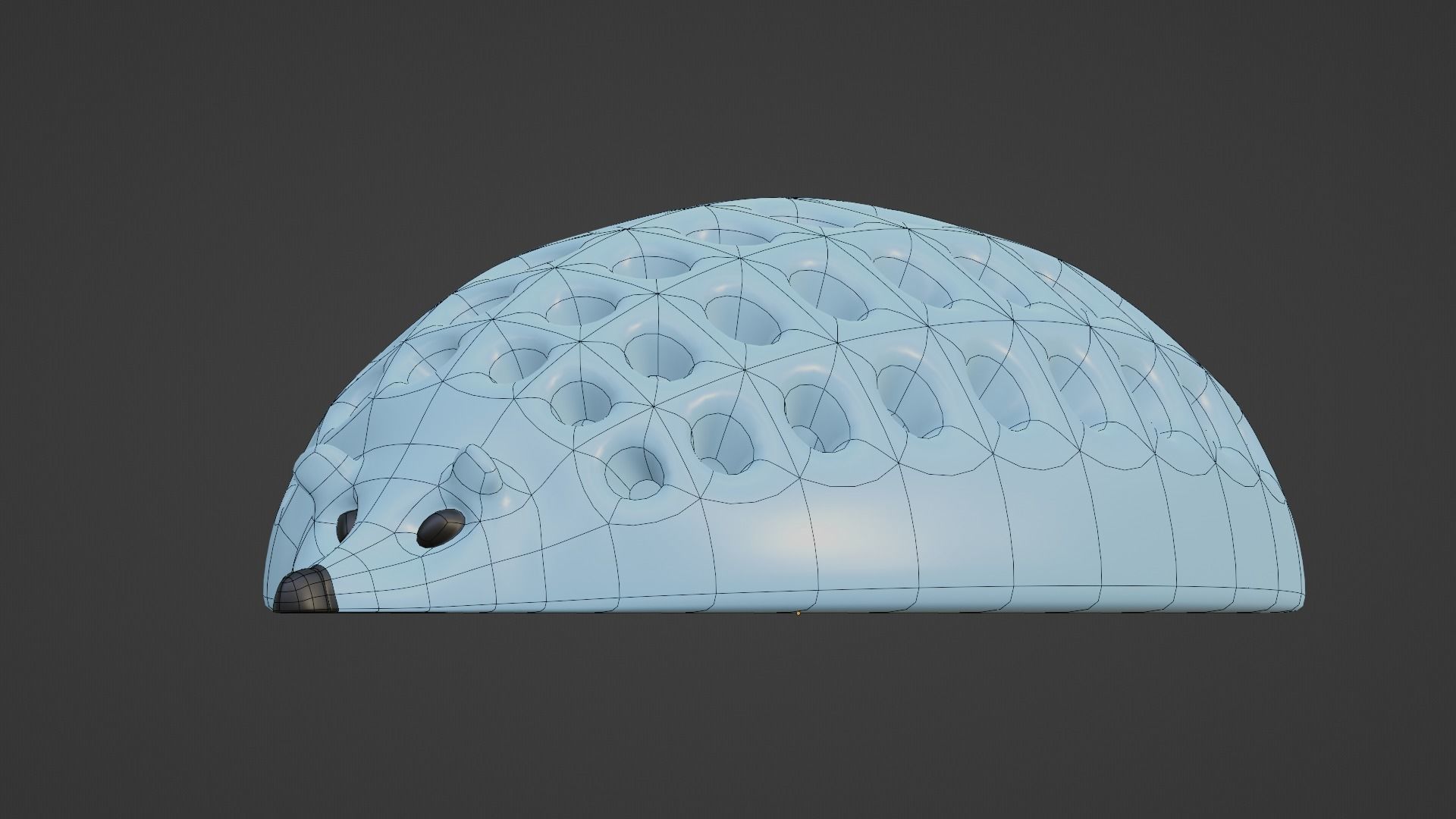 Hedgehog Pencil Holder 3D model_7