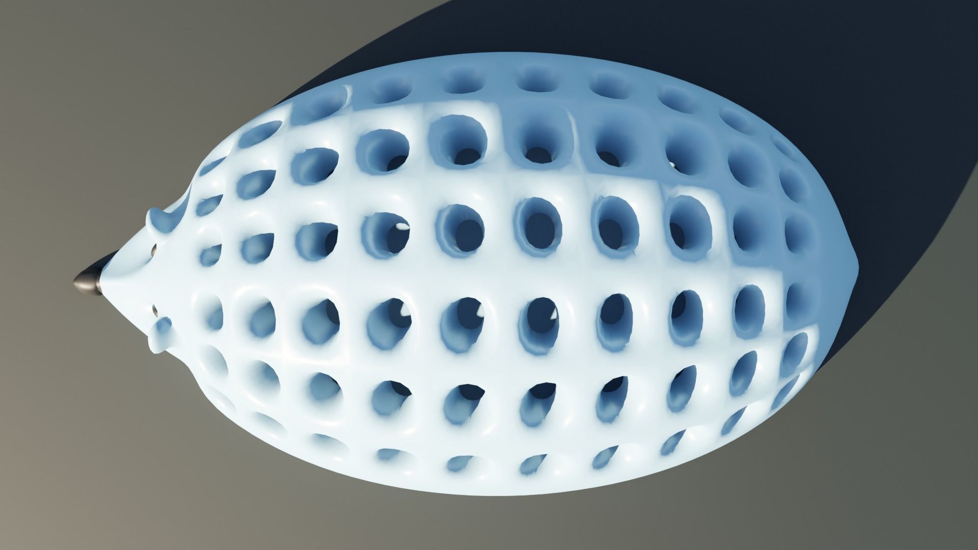 Hedgehog Pencil Holder 3D model_4