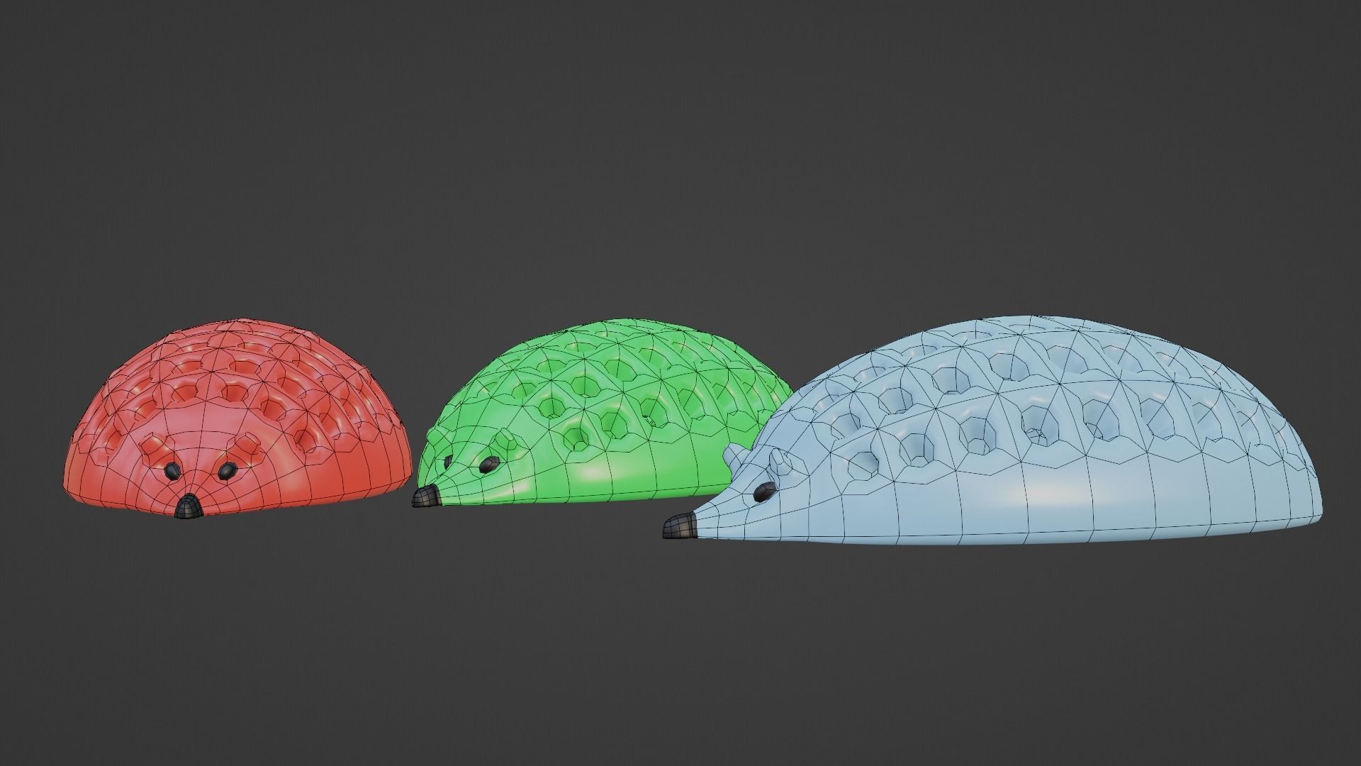 Hedgehog Pencil Holder 3D model_5