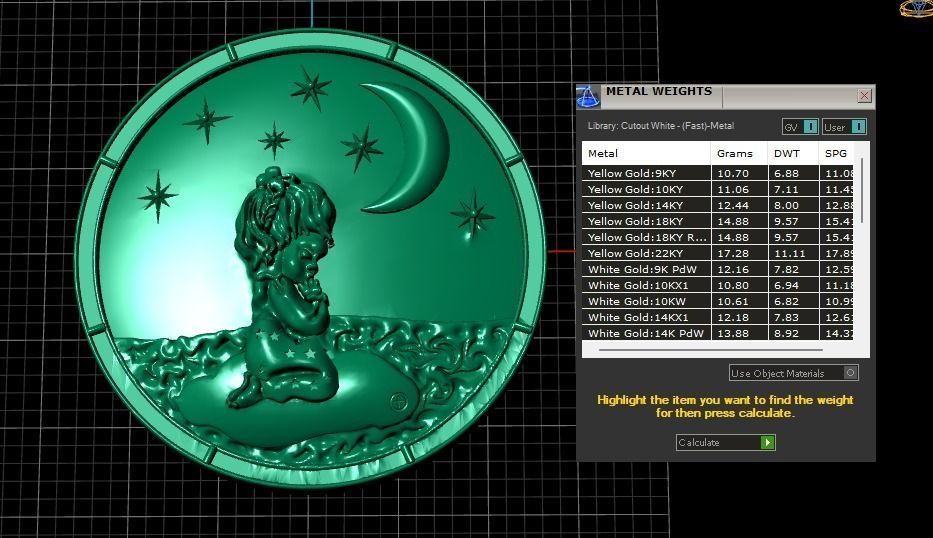 Child Pendant 3D print model_4