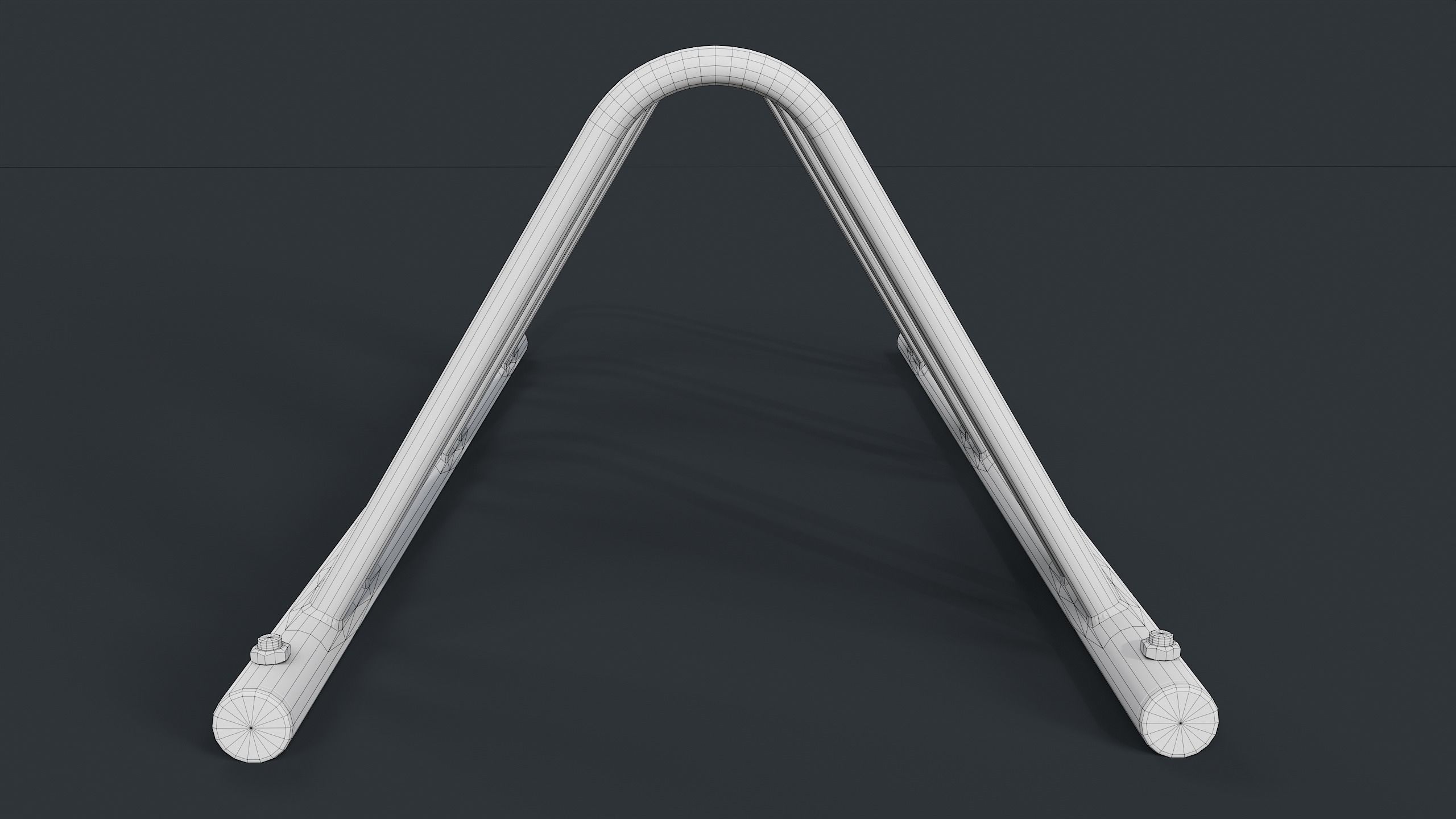 Bike Rack 5 PBR Game Ready Low-poly 3D model_16