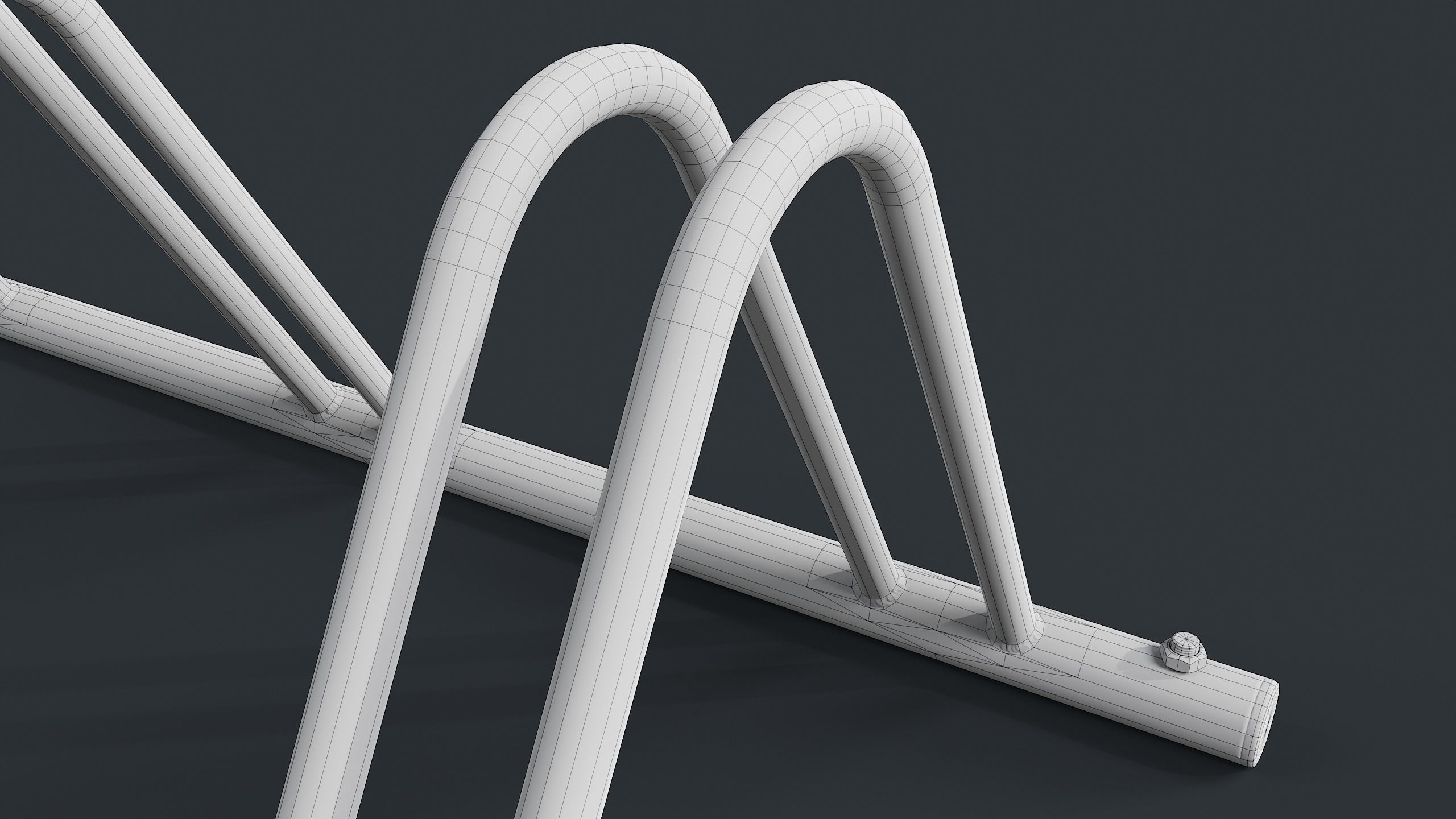 Bike Rack 5 PBR Game Ready Low-poly 3D model_17