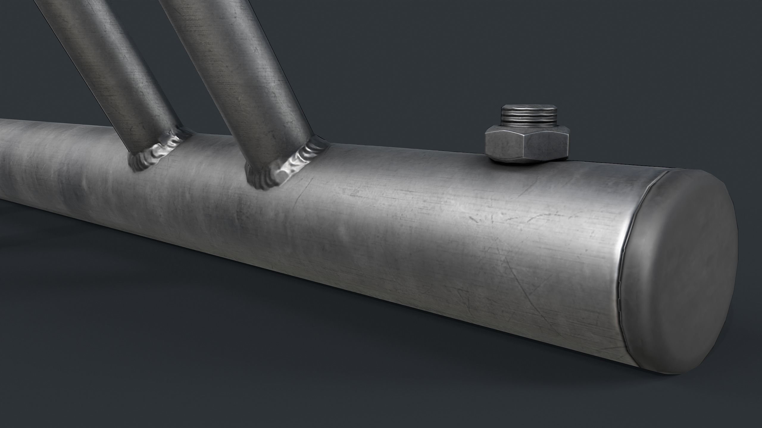 Bike Rack 5 PBR Game Ready Low-poly 3D model_10