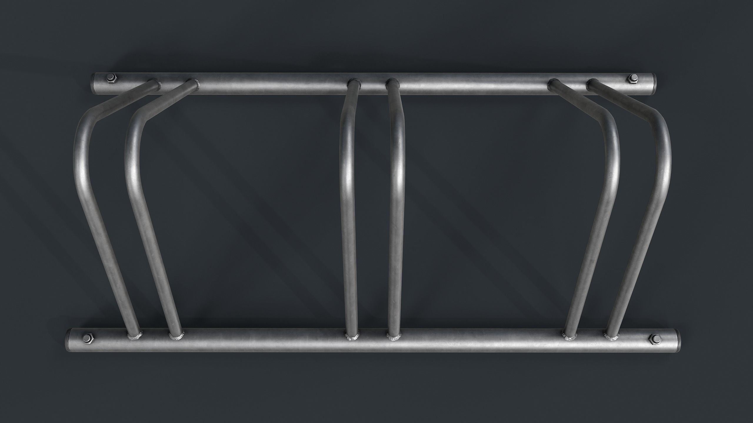 Bike Rack 5 PBR Game Ready Low-poly 3D model_5