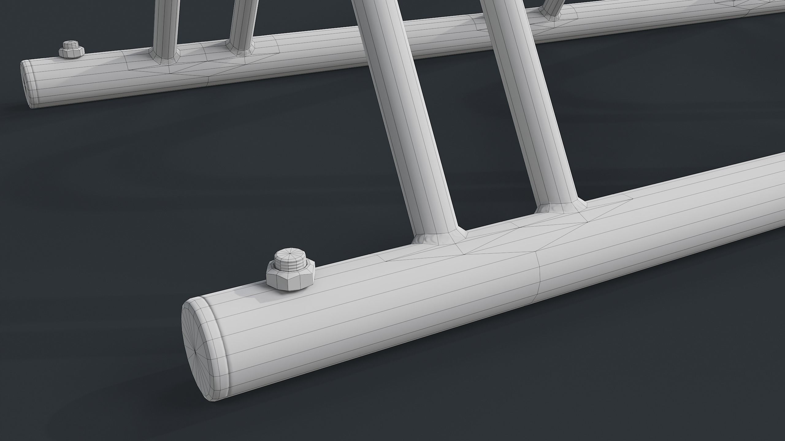 Bike Rack 5 PBR Game Ready Low-poly 3D model_15