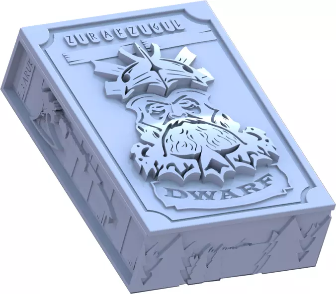 DWARF DICE BOX RPG D20 SYSTEM 3D model