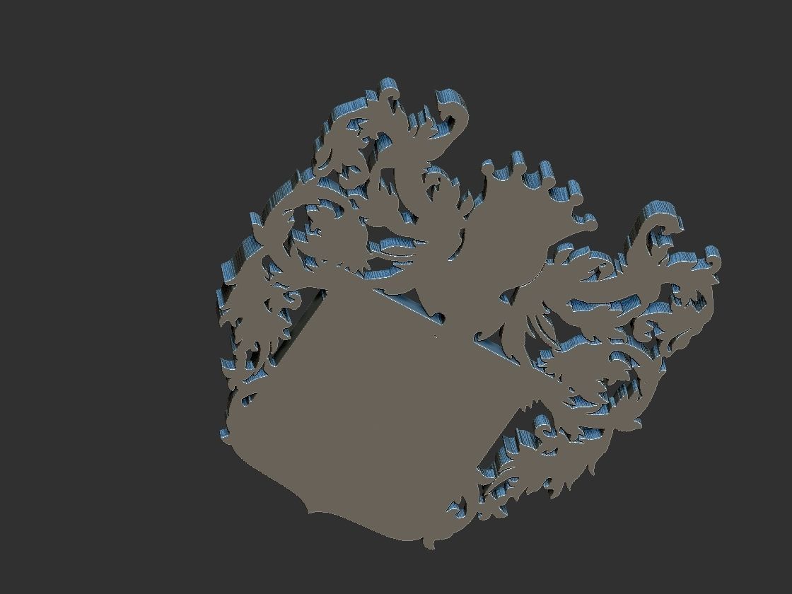 Coat of arms - Horse - Brasao Cavalo 3D print model_5