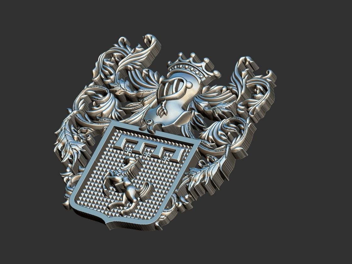Coat of arms - Horse - Brasao Cavalo 3D print model_2