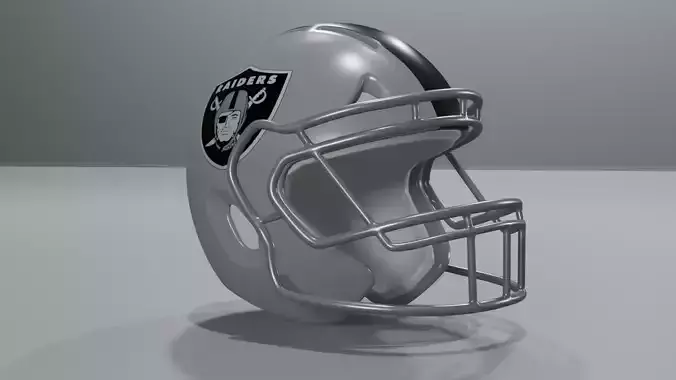 Las Vegas Raiders Football Helmet 3D model