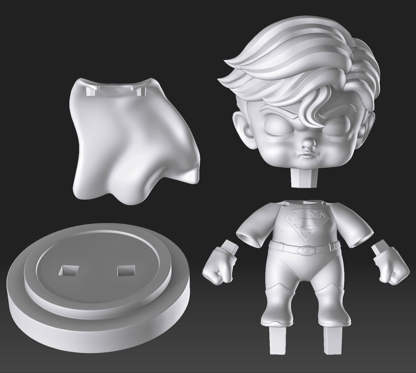 FOFUXO SUPERMAN 3D print model_6