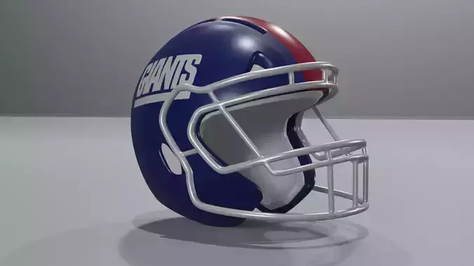 New York Giants Football Helmet 3D model