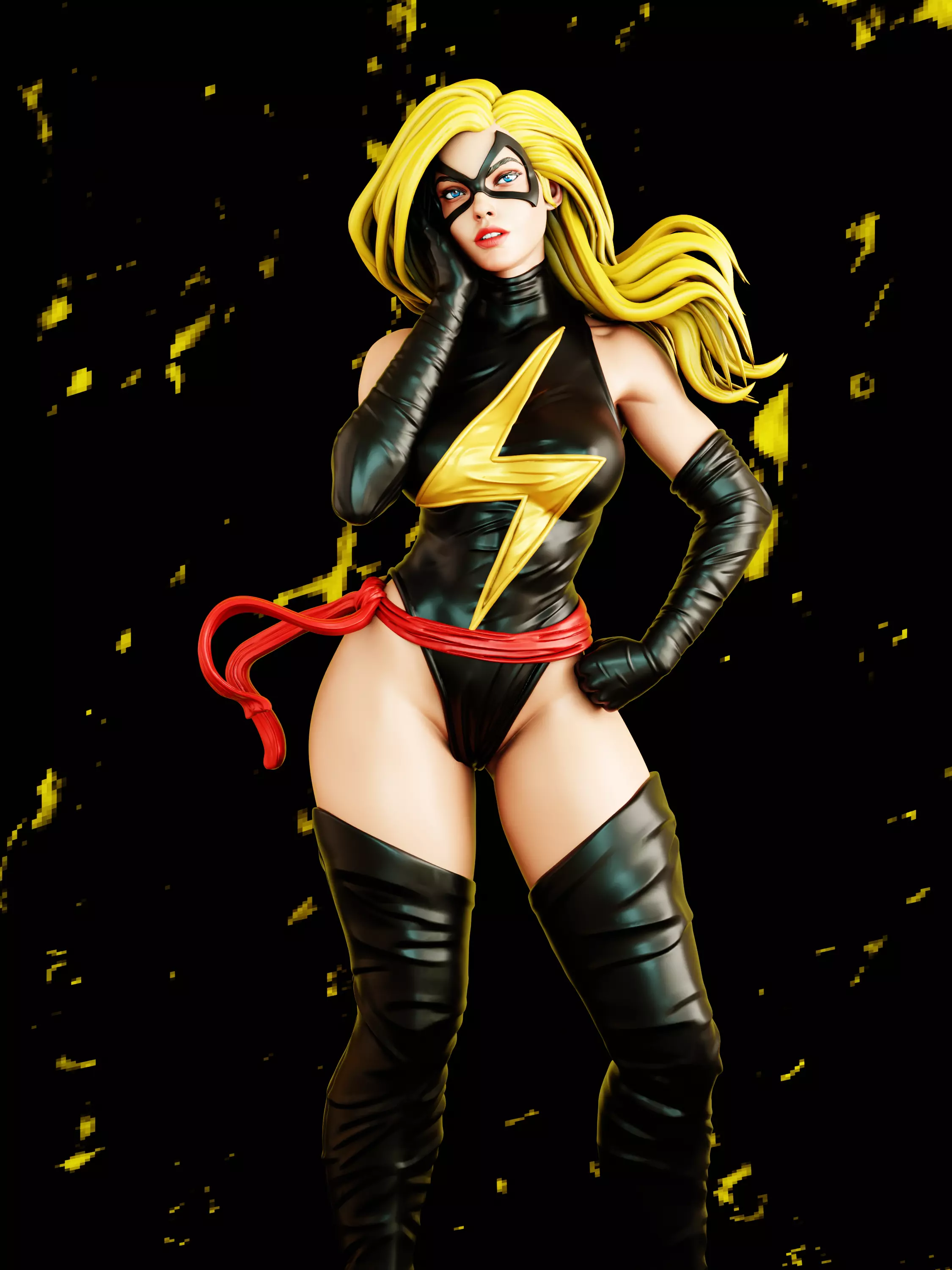 Ms Marvel 3D print model_0