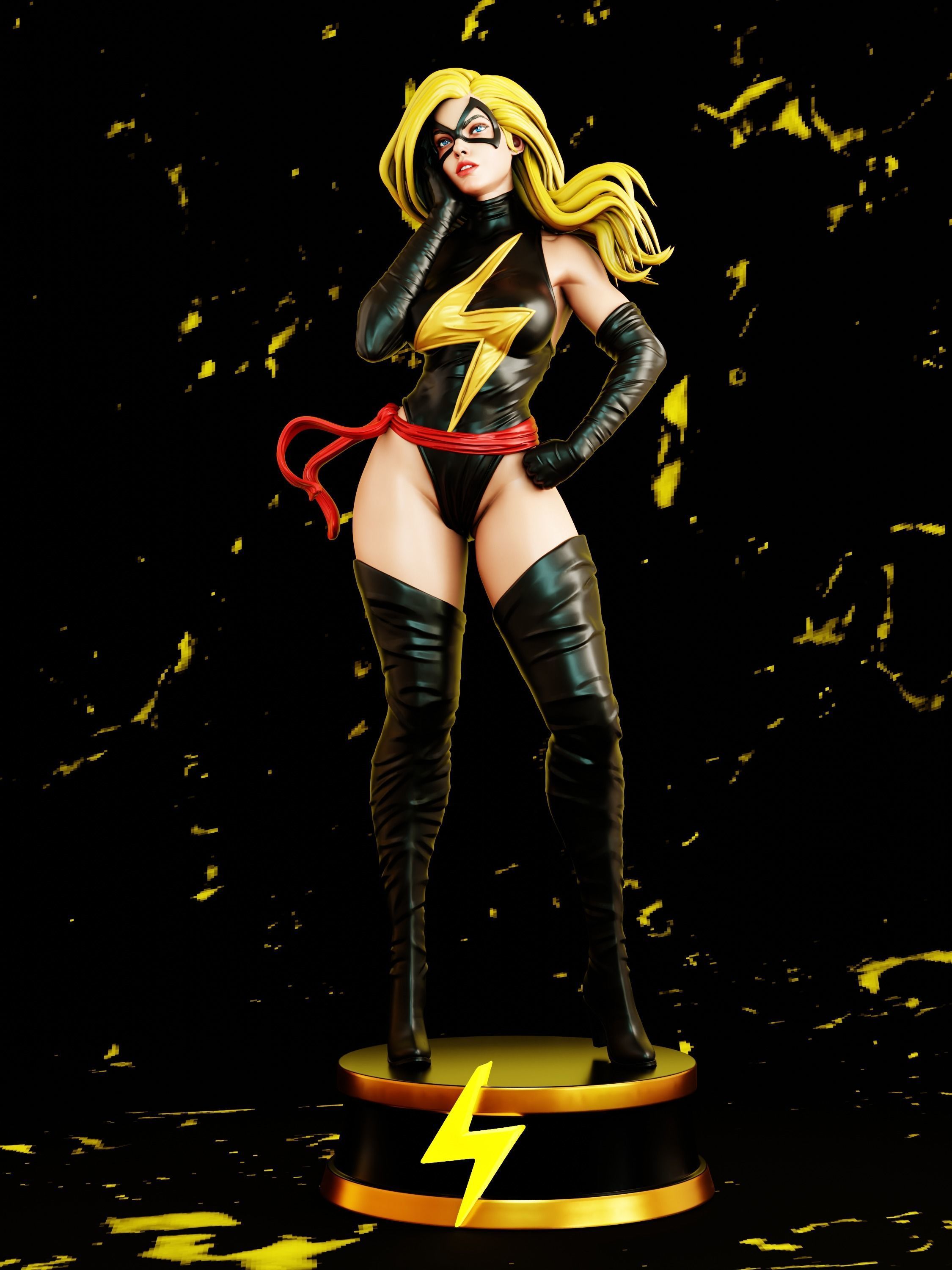 Ms Marvel 3D print model_3