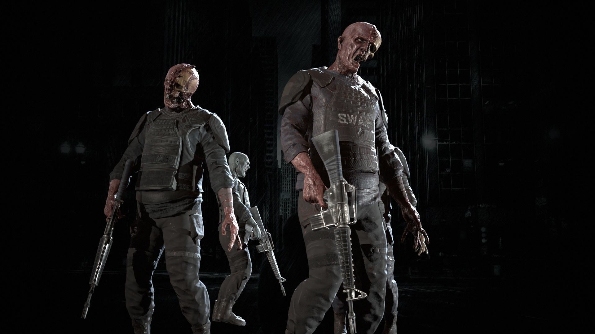 SuperZombie7 Low-poly 3D model_8