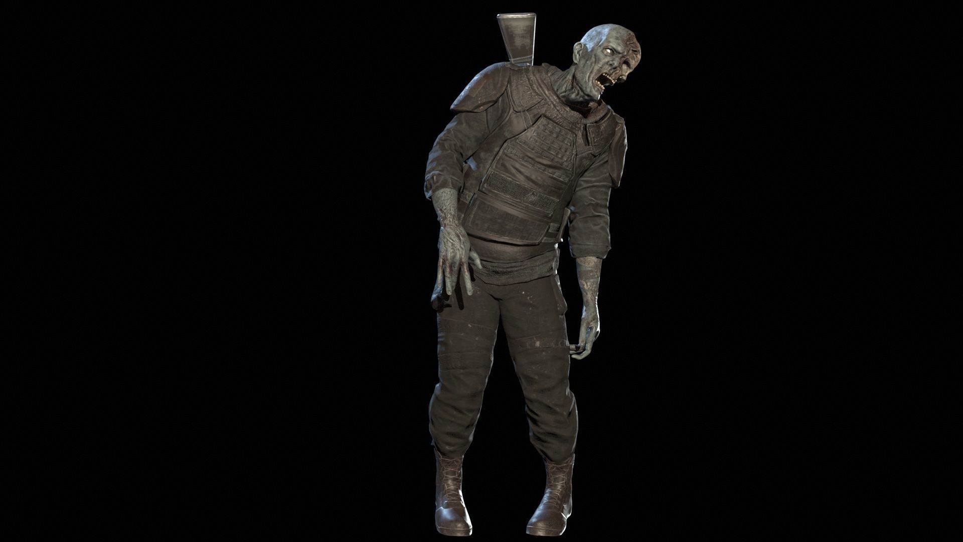 SuperZombie7 Low-poly 3D model_22