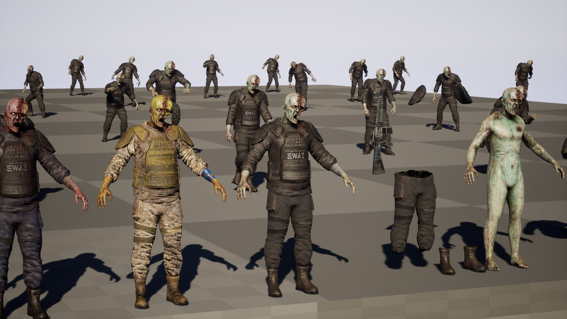 SuperZombie7 Low-poly 3D model_43