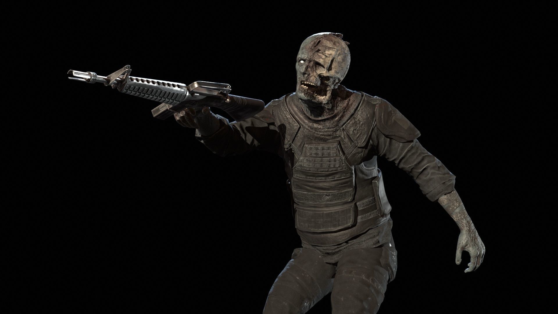 SuperZombie7 Low-poly 3D model_21