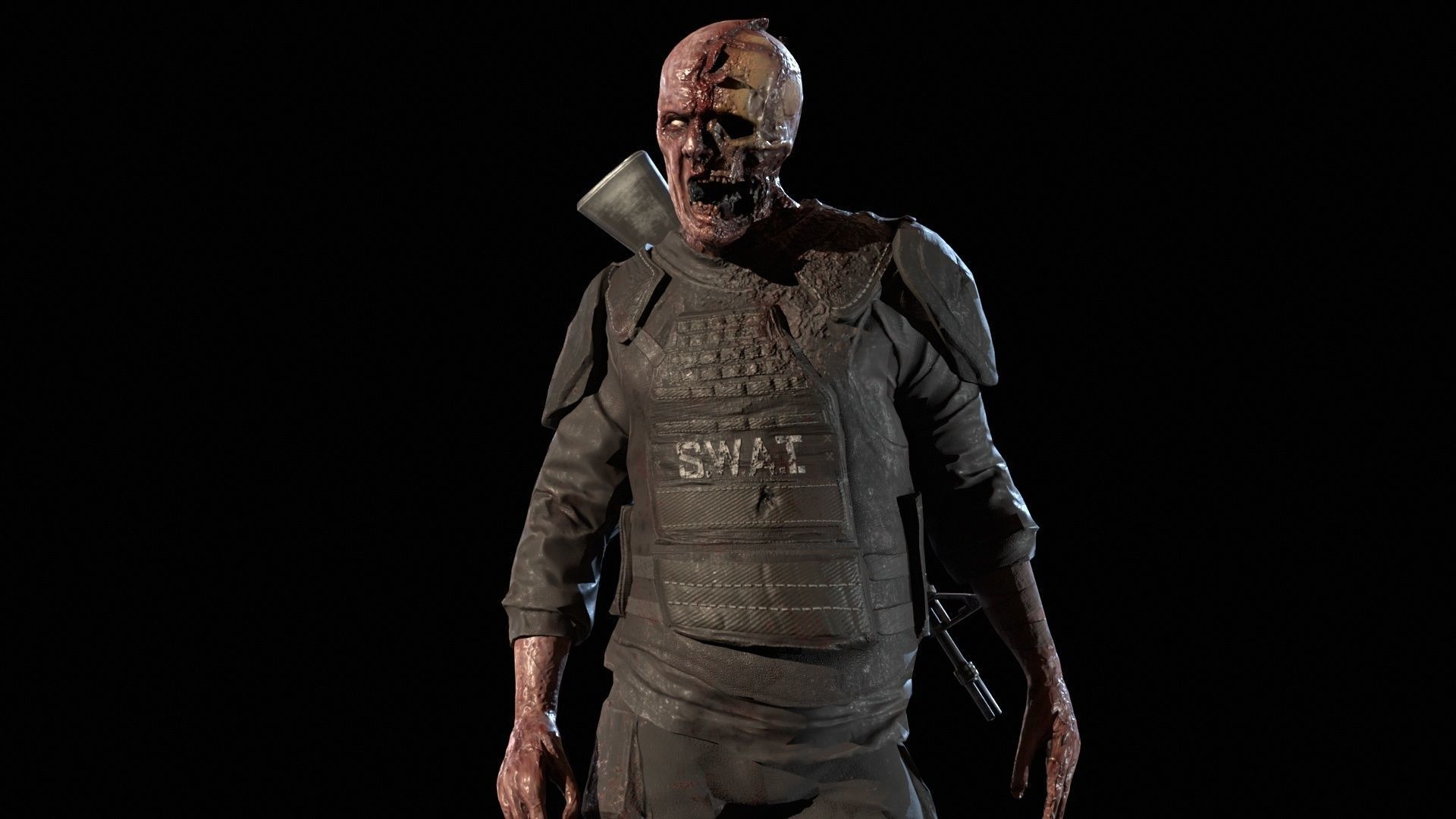 SuperZombie7 Low-poly 3D model_31