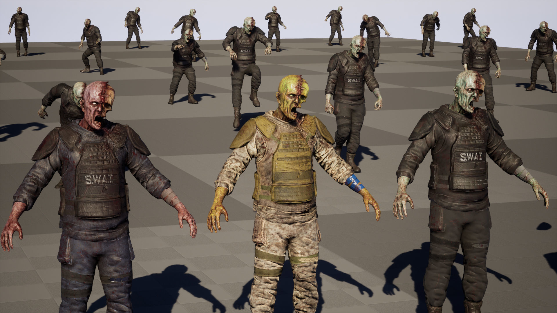SuperZombie7 Low-poly 3D model_42