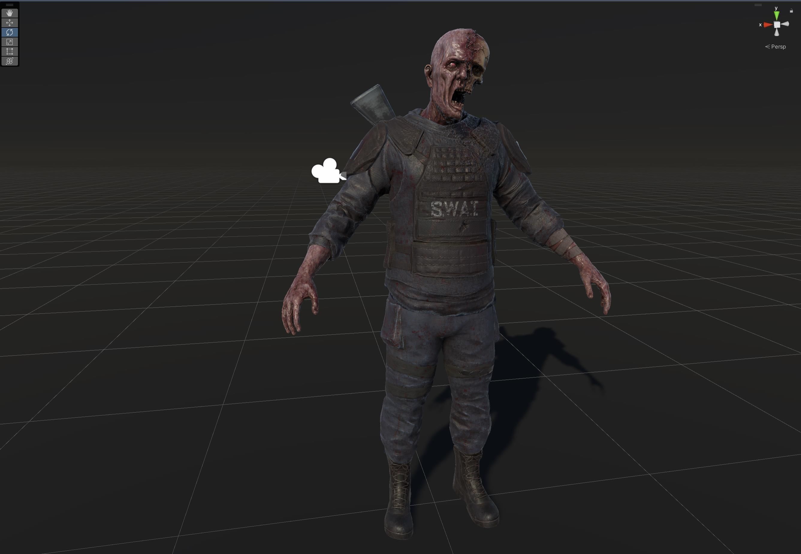 SuperZombie7 Low-poly 3D model_40
