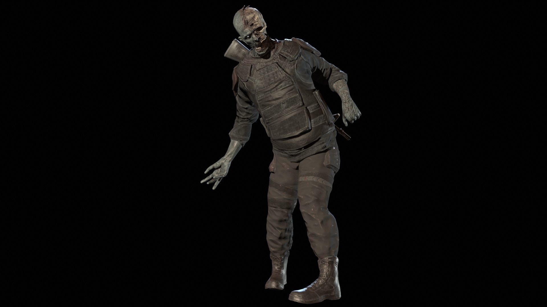 SuperZombie7 Low-poly 3D model_20