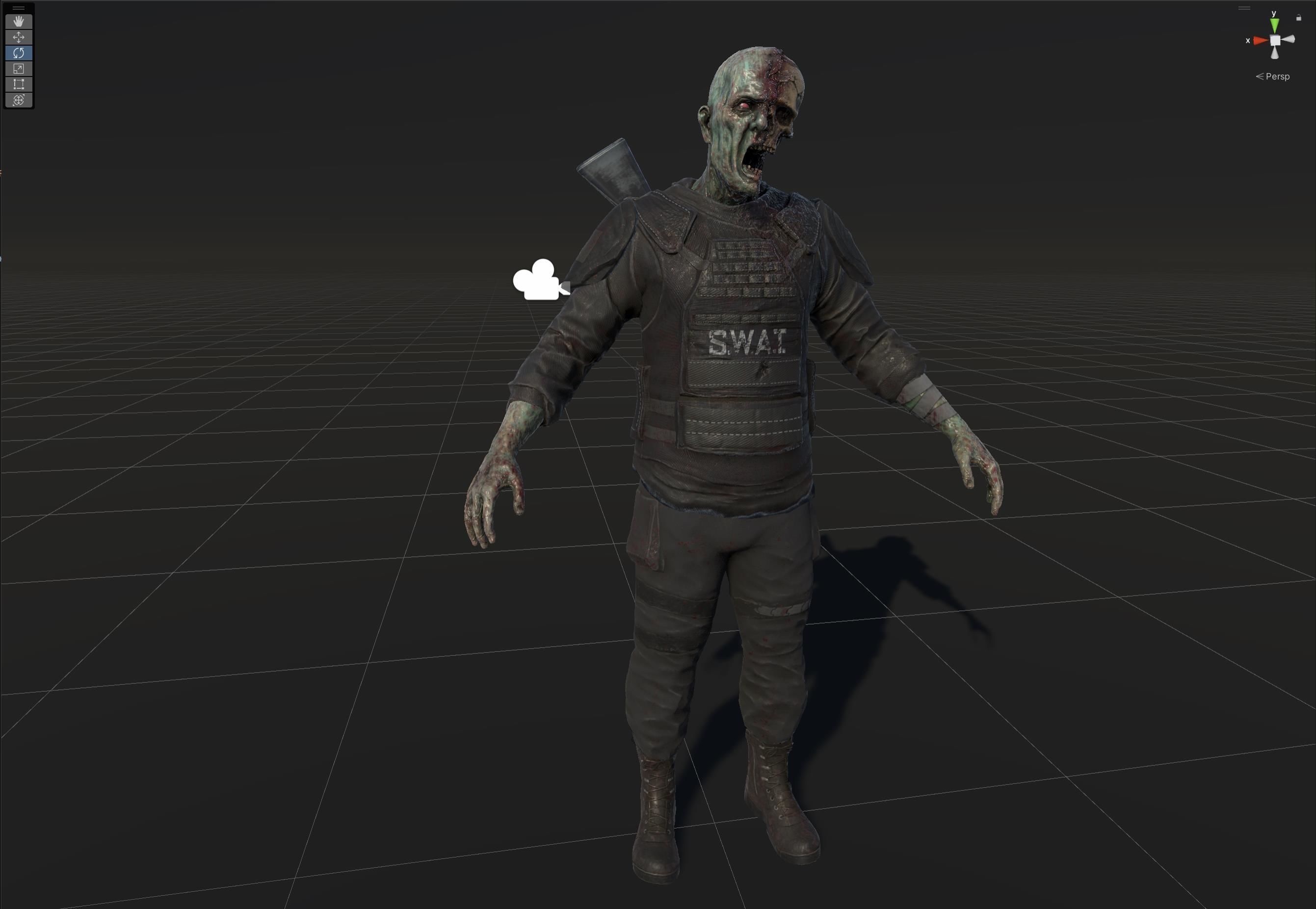 SuperZombie7 Low-poly 3D model_39