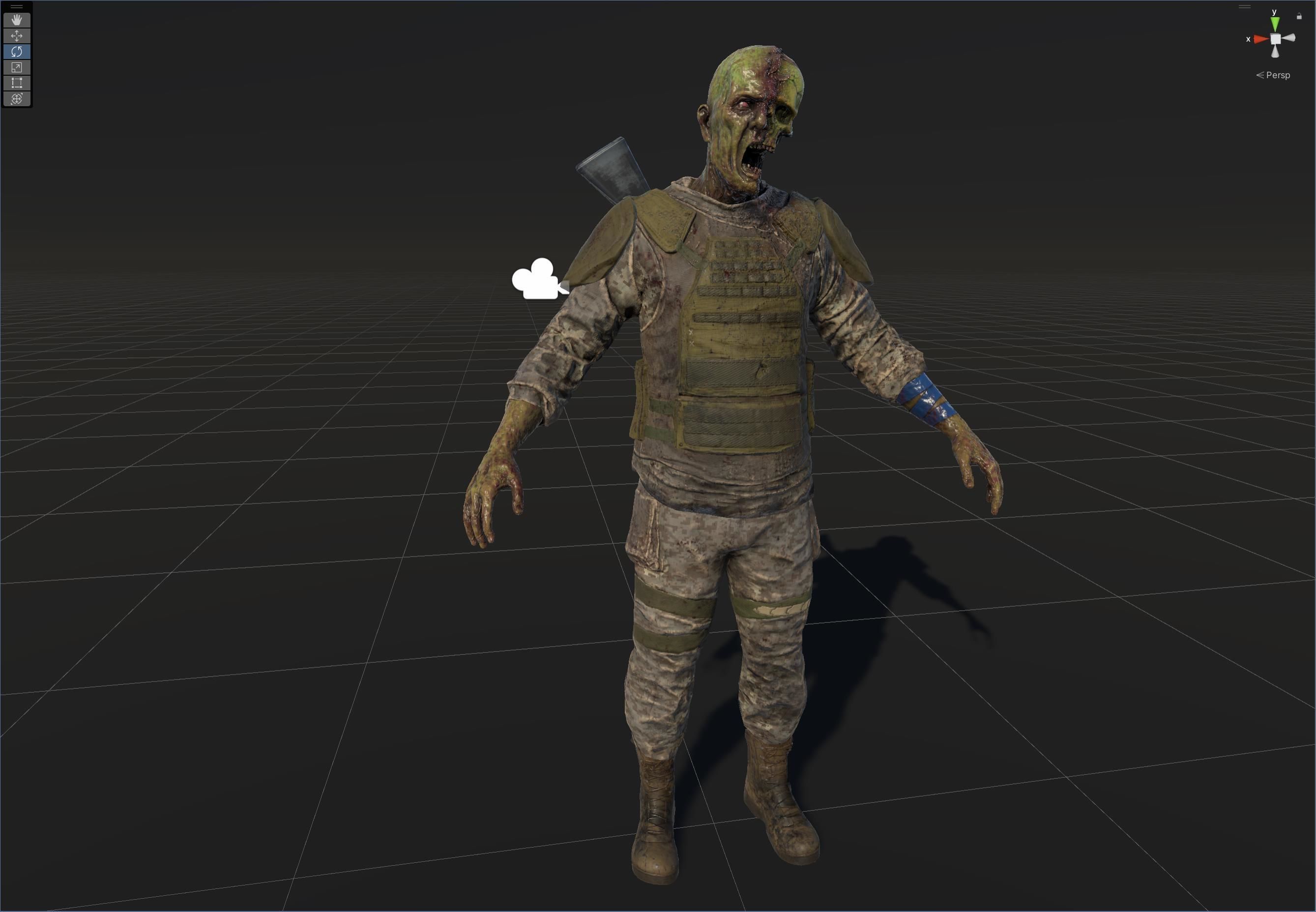 SuperZombie7 Low-poly 3D model_38
