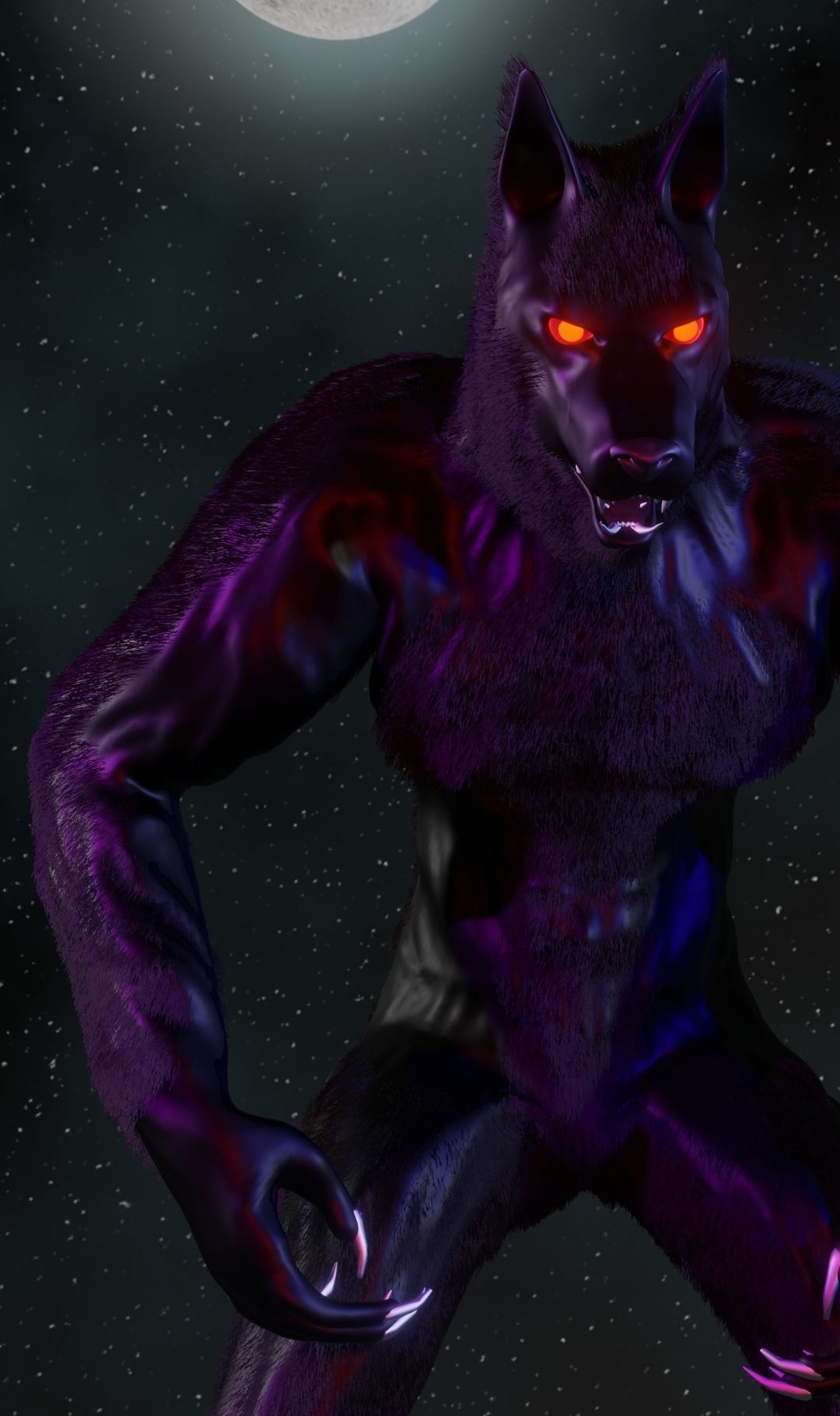 Werewolf  v2 3D model_2