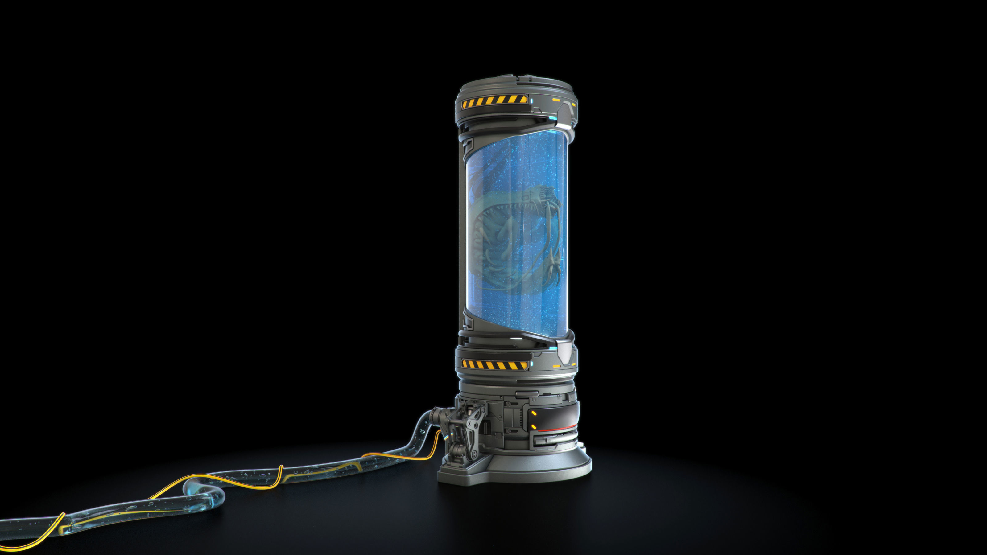 Cryo capsules set 3D model_3