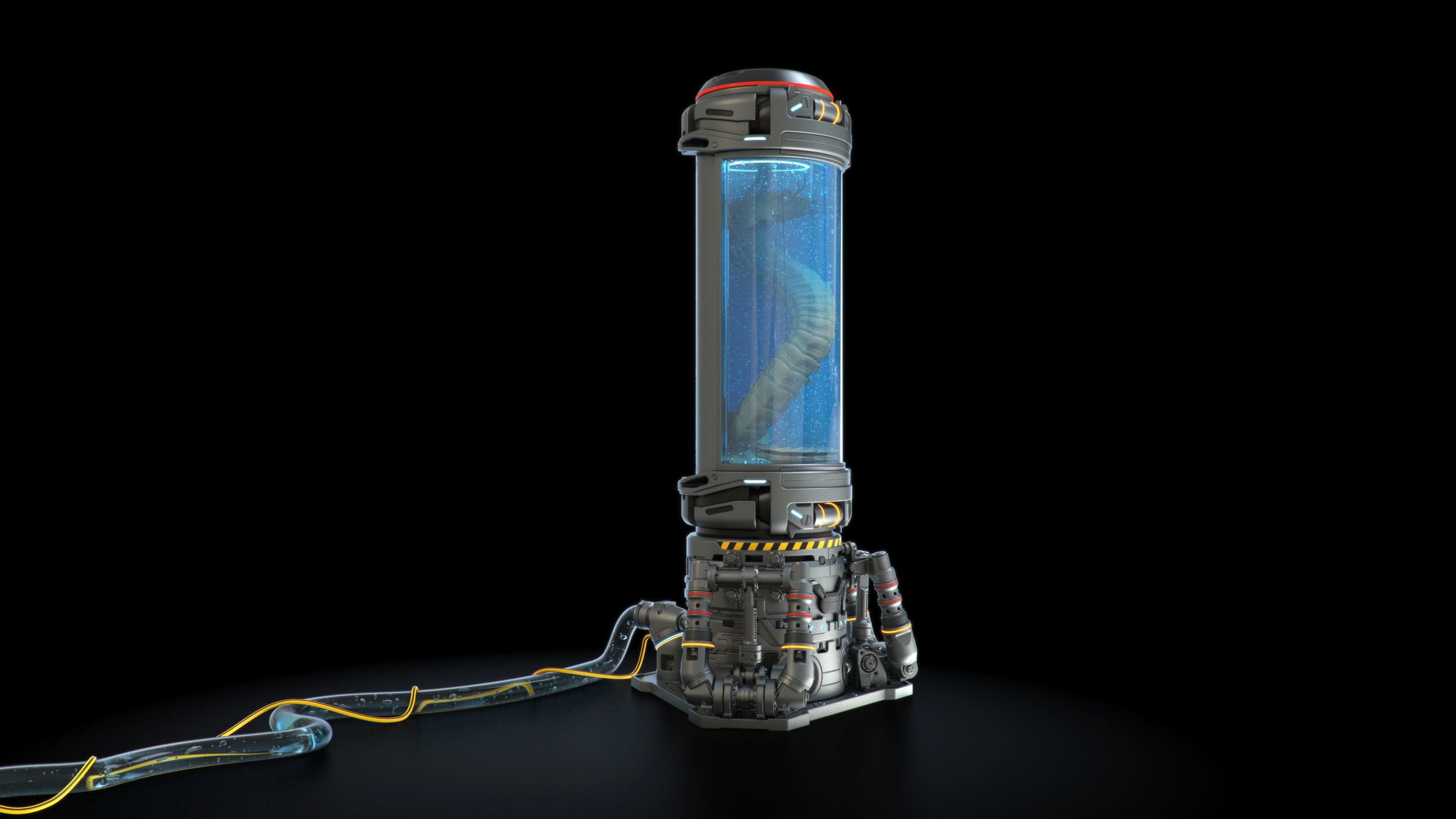 Cryo capsules set 3D model_6